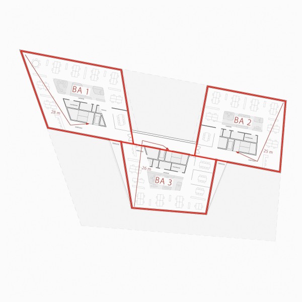 IT-FIRMENSITZ IN MANNHEIM
#sunds #architektur #wettbewerb #bürogebäude #grundriss #cluster